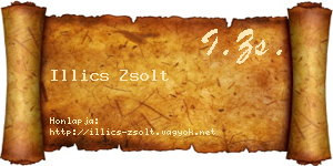 Illics Zsolt névjegykártya